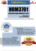 HRM3701 PORTFOLIO TASKS 2024 &lpar;785623&rpar; - DUE 28 October 2024