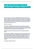 PHY 150 Astronomy Midterm NOVA Exam with complete solutions 2024&lowbar;2025&period;