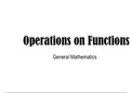 Introduction, Evaluation, and Operation on Functions