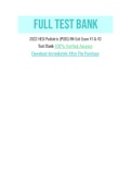 2022 HESI Pediatric &lpar;PEDS&rpar; RN Exit Exam V1 & V2&period;pdf