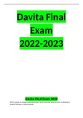 Davita Final Exam 2022-2023.