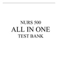 NURS 500 ALL IN ONE TEST BANK LIBERTY UNIVERSITY