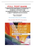 Test Bank for Medical-Surgical Nursing: Concepts for Interprofessional Collaborative Care 9th Edition Ignatavicius
