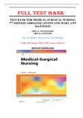Test Bank For Medical-Surgical Nursing 7th Edition Adrianne Linton and Mary Ann Matteson