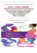Test Bank for Maternity and Women's Health Care 12th Edition Deitra Leonard Lowdermilk, Mary