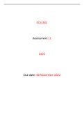 ECS1501 Assessment 11 SOLUTIONS 2022