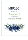 MIP2601 ASS2