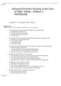 Advanced Practice Nursing in the Care of Older Adults 2nd edition testbank
