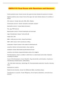 GNFN 510 Final Exam with Questions and Answers 