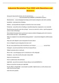 Industrial Revolution Test 2022 with Questions and Answers 