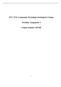 Exam (elaborations) PYC 3716: Community Psychology Working for Change 