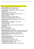 Shadow Health- Tina Jones- Musculoskeletal Q&A 2022&sol;2023