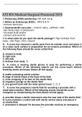 ATI RN MEDICAL SURGICAL PROCTORED EXAM 2019