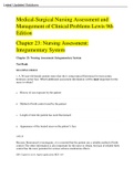 NURSING V01 Med Surg Exam 1 Lewis 9th Edition Questions & Answers- College of Mount Saint Vincent