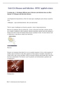 Essay: Unit 12A Diseases and Infection - BTEC applied science