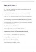 PCB 3233 Exam 2 questions with 100&percnt; correct answers graded A&plus;already passed