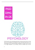 Samenvatting + aantekeningen lectures + begrippenlijst Inleiding in de psychologie 1B! (een 8.2 gehaald met enkel deze samenvatting leren)