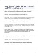  MAR 3023 UF Chapter 4 Exam Questions And All Correct Answers&period;