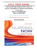 Test Bank for Nursing Now: Today's Issues, Tomorrow's Trends 8th Edition Catalano
