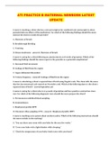 ATI PRACTICE B MATERNAL NEWBORN LATEST UPDATE 
