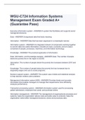 WGU-C724 Information Systems Management Exam Graded A+ (Guarantee Pass)