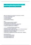 ISMN 5040 Final Practice Exam with complete solutions 2024&lowbar;2025&period;