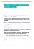 ISMN 5040 Module 3 Quiz with complete solutions 2024&lowbar;2025&period;