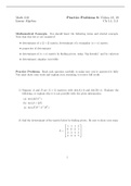 Practice Problem Answers for Practice Set 8
