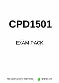CPD1501 EXAM PACK 2025