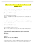 6531 Combined midterm and final review Questions and complete Answers