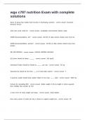 wgu c787 nutrition Exam with complete solutions&period;