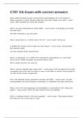 C787 OA Exam with correct answers&period;