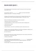 BUAN 6320 QUIZ 1 with 100&percnt; correct answers