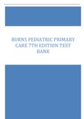 BURNS PEDIATRIC PRIMARY  CARE 7TH EDITION TEST  BANK