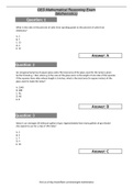 GED Mathematical Reasoning Exam (Mathematics)
