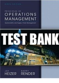 Test bank for heizer operations management 9th Edition&comma; Questions & Answers &vert; Complete Guide