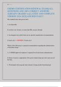 CHEMO CERTIFICATION RENEWAL EXAM&vert;&vert; ALL  QUESTIONS AND 100&percnt; CORRECT ANSWERS  ALREADY GRADED A&plus;&vert;&vert; LATEST AND COMPLETE  VERSION 2024-2025&vert;&vert; ASSURED PASS&excl;&excl;&excl;