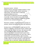 NURS 3561 MED SURG EXAM TWO STUDY GUIDE latest update 2022&sol;2023