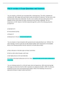PALS version A Exam Questions and Answers