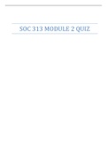 SOC 313 MODULE 2 QUIZ