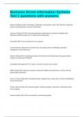 Business Driven Information Systems Test 1 questions with answers&period;