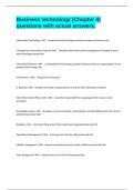 Business technology &lpar;Chapter 4&rpar; questions with actual answers&period;