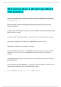IB Business topic 1 glossary questions with answers&period;