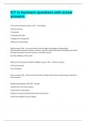 ICT in business questions with actual answers&period;