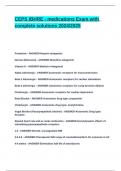 CEPS IBHRE - medications Exam with complete solutions 2024&lowbar;2025&period;
