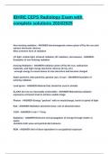 IBHRE CEPS Radiology Exam with complete solutions 2024&lowbar;2025