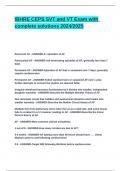 IBHRE CEPS SVT and VT Exam with complete solutions 2024&lowbar;2025