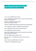 IBHRE CEPS Electrical Exam with complete solutions 2024&lowbar;2025&period;