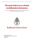 Deliberative Democracy: Final paper 