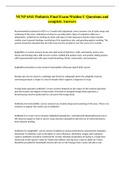 NUNP 6541 Pediatric Final Exam-Walden U Questions and complete Answers